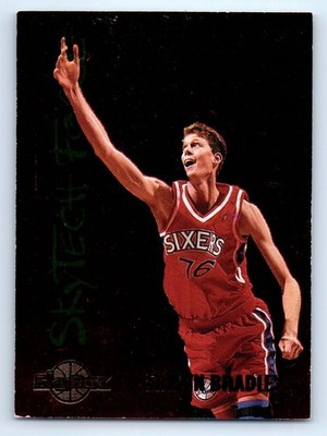 1994-95 SkyBox Premium #SF4 Shawn Bradley SkyTech Force Philadelphia 76ers