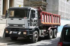 Truck Photo Iveco EuroTrakker Tipper Italy White #d5mt
