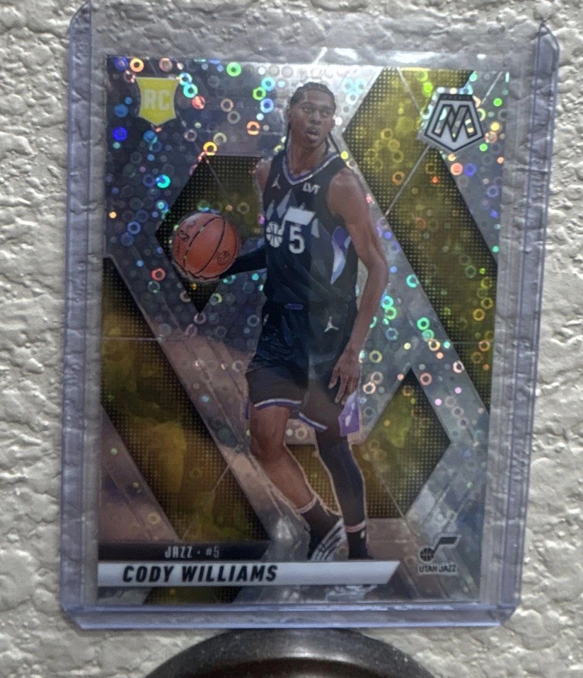 2024-25 Panini Mosaic -  Cody Williams #207 Fast Break Silver Mosaic Prizm (RC)