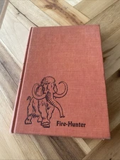 FIRE-HUNTER~Jim Kjelgaard~RALPH RAY~1951 HC~Prehistoric Life~MAMMOTHS~Bison~