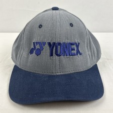 Vintage Yonex Hat Dark Blue & Gray Adjustable Cap Made In USA Rare