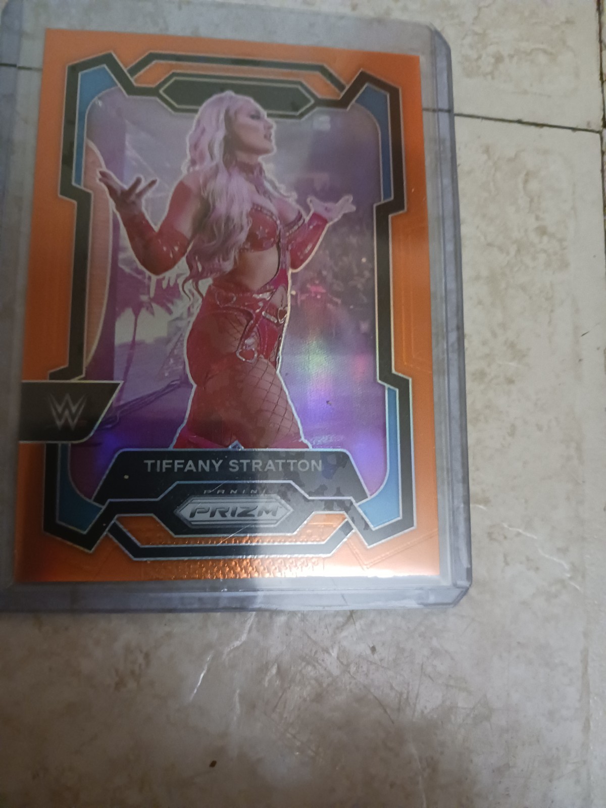 2024 Panini Prizm WWE Tiffany Stratton #115 Orange Prizm 10/99