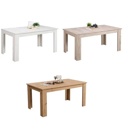 Esstisch Ausziehbar Massiv Küchentisch Esszimmertisch Holz Eiche Homestyle4u - Bild 1 von 4