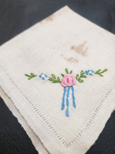 Servilletas Vintage Floral Lino Punto de Cruz Bordado Mesa Servilletas Diseño Flor - Imagen 13 de 15
