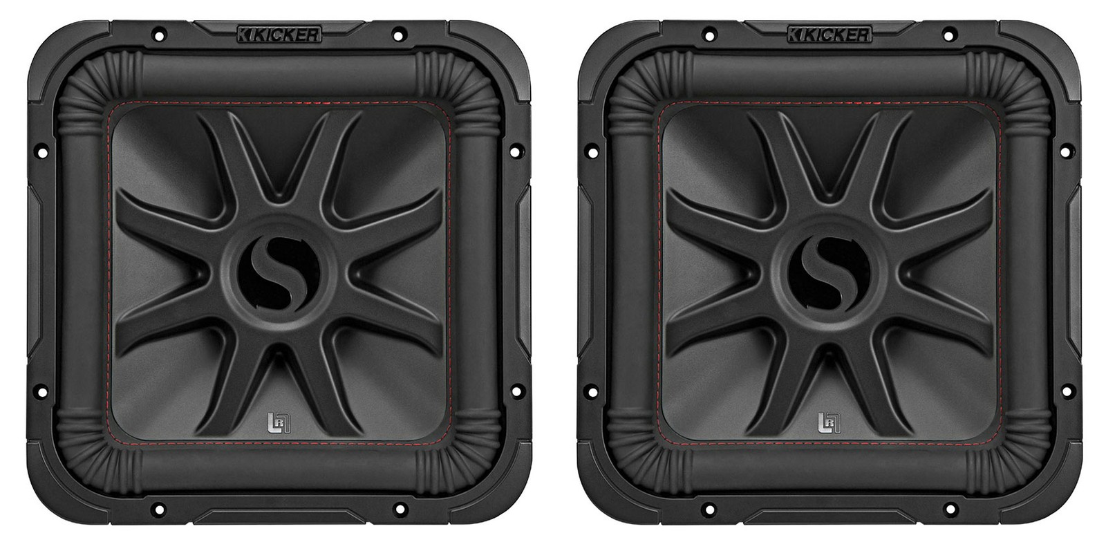 2 KICKER 45L7R124 12 автомобильных сабвуферов L7R мощностью 2400 Вт Solo-Baric Subs L7R124 DVC 4-омный 86790₽