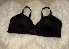 Hanes G521 Oh So Light Contour ComfortFlex Fit Wire Free Bra 2XL 2XLarge Black