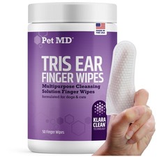 Tris Ear Finger Wipes for Dogs Cats - Multipurpose Cleansing Solution Cat E...