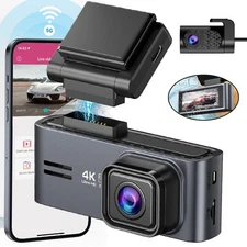 Ombar Dash Camera 4K Front and Rear Dash Cam Car DVR Built-In WiFi &  , App