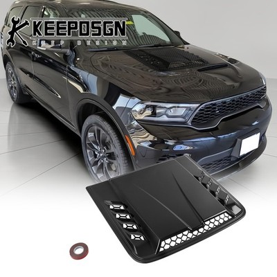 For Dodge Durango BLACK Car Hood Scoop Vents Cover Air Flow Intake Decorative