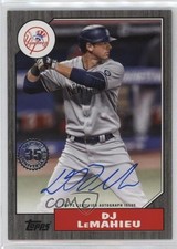 2022 Series 2 1987 Topps Baseball Black 197/199 DJ LeMahieu #87BA-DL Auto 7xr
