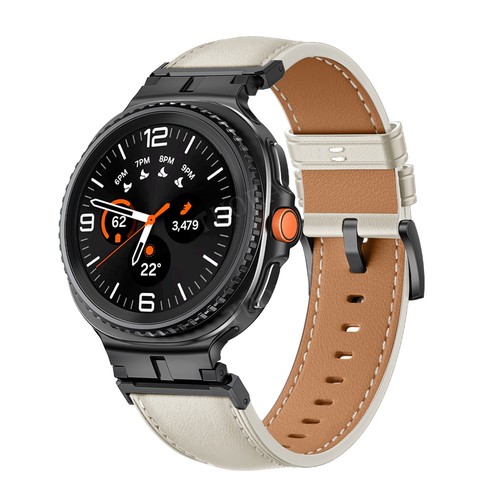 For Samsung Galaxy Watch 8/8 Classic 40/44/46mm Genuine Leather Wrist Band Strap - Picture 30 of 47