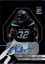 2021 Donruss Optic The Elite Series Rookies Purple Stars Michael Carter Auto /25