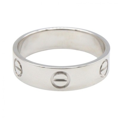CARTIER Love Ring 18KWG White Gold Used Unisex US size 8.75 #59 | eBay