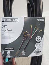 Utilitech 6ft 50 Amp 4 Prong Range Cord