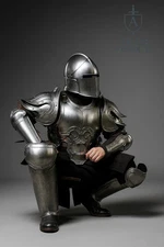 Barbute Full Armor Suit | Full Body Plate Armor For Medieval Reenactment