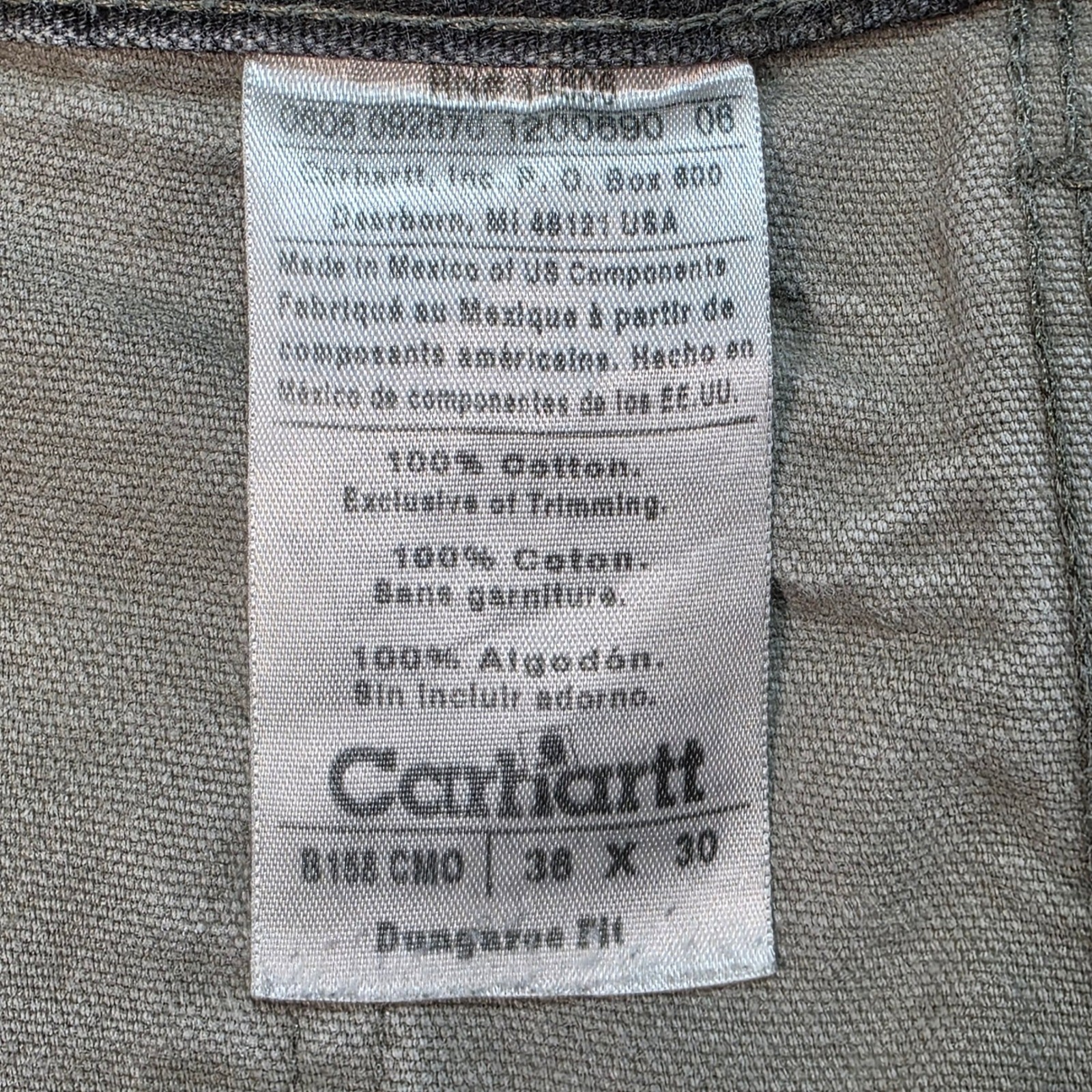 Carhartt B158 CMO Realtree Camo Dungaree Pants Men's 38x30 Vintage Workwear thumbnail 5