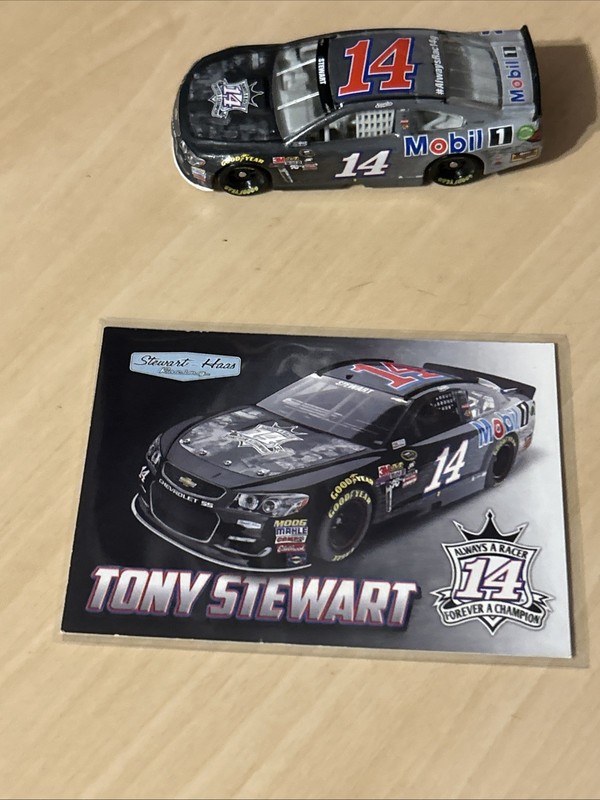 Tony Stewart #14 Nascar Diecast 1/64 Loose Car And Card