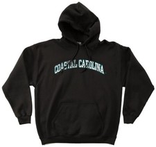 Coastal Carolina Chanticleers Vintage Arch 50/50 Blend 8oz Hooded Sweatshirt