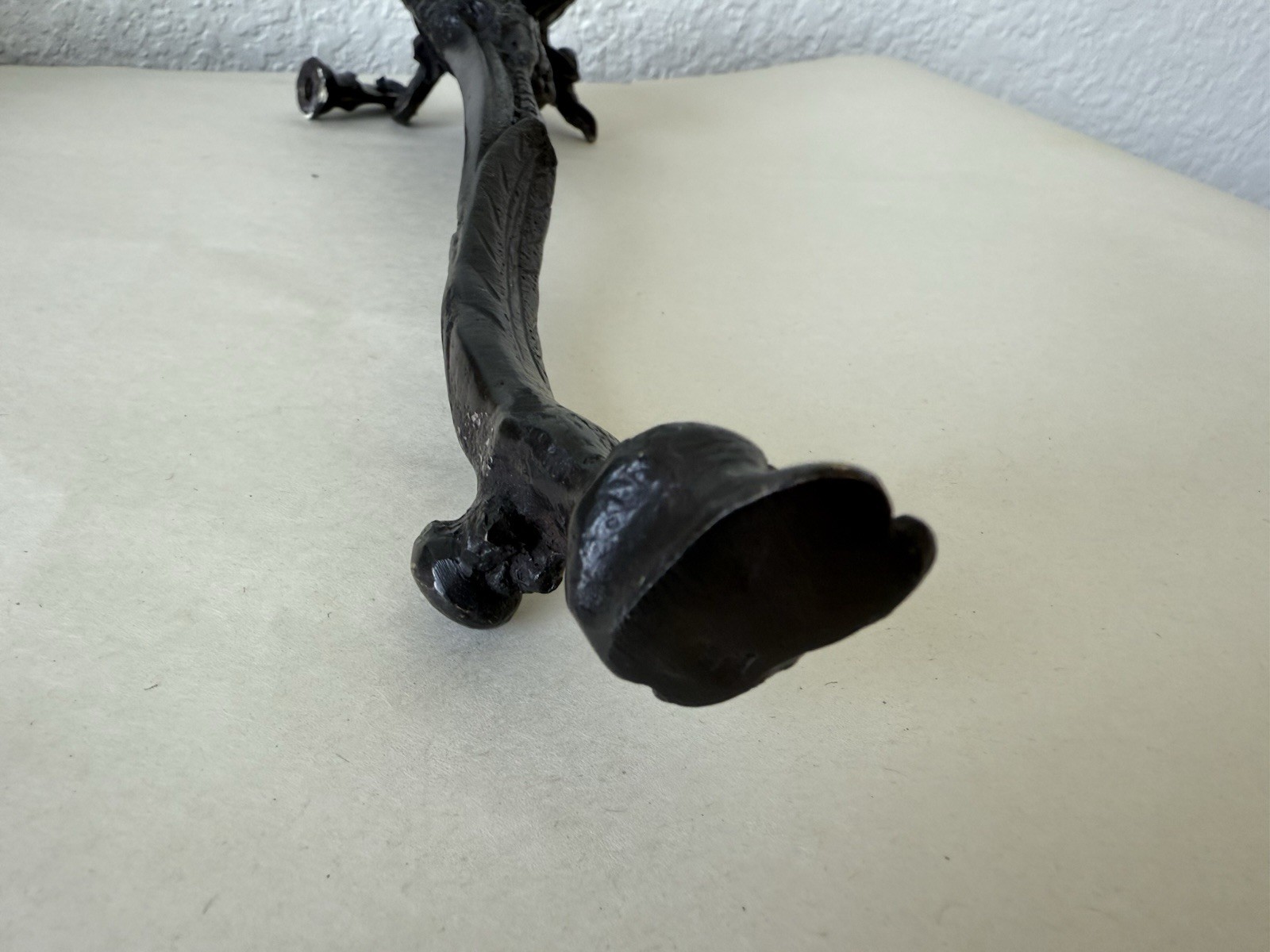 Antique Vintage Aries Head Ram Head & Hoof Door Knocker Rare Bronze