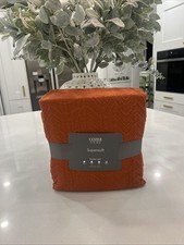 Supersoft by Cozee Home Textured Wave 6 Piece Duvet Set Burnt orange Super King