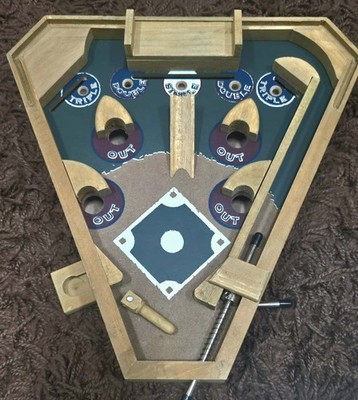 Tabletop Baseball Pinball Game Shape Diamond Nostalgic Ballpark BRAND NEW 