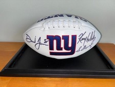 DANIEL JONES STERLING SHEPARD KENNY GALLODAY AUTOGRAPH SIGNED FOOTBALL Beckett