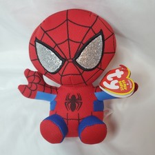 TY Beanie Baby 6" SPIDER-MAN Spiderman Marvel Plush Stuffed Toy Collectible