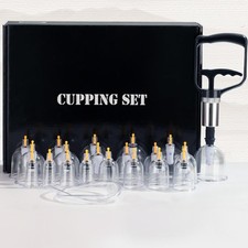 Cupping Kit for Massage Therapy - 22 Cups Professional Chinese Cupping Set wi...