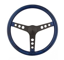 Grant Products 8476 15 Metal Flake Steering Wheel - Blue 3-spoke Design