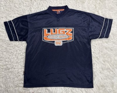 Men's Vintage Y2K Lugz Multi Sport Navy Blue Polyester Jersey
