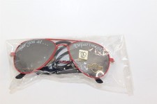 Vintage Department 56 Sunglasses Red Retro Frame Mirror Lens UV400