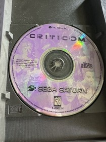 Criticom (Sega Saturn, 1995) Tested Authentic W/reg Card