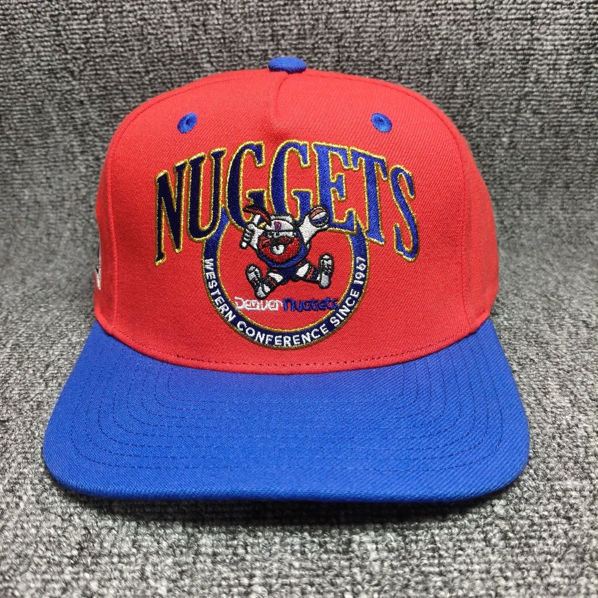 Mitchell & Ness Denver Nuggets NBA HWC Throwback Snapback Hat Red Blue
