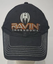 Ravin Crossbows Strapback Trucker Hat Black One Size Adjustable CLEAN
