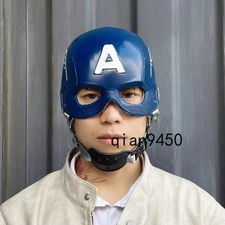 Men Helmet Captain America Marvel Comics Cosplay Headgear Mask Props Halloween