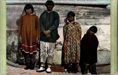 Vintage 1909 Alaska Yukon Pacific Expo Native Family Postcard by F.H. Nowell