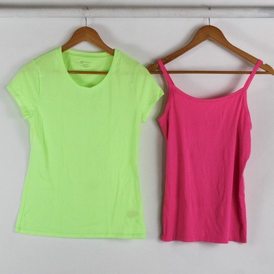 Lot 2 No Boundaries Junior L (11-13) Neon Shirt & Tanktop
