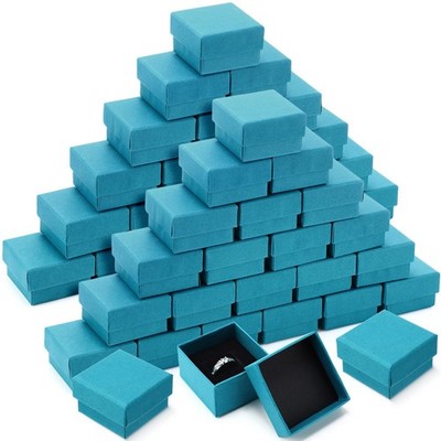 72 Pcs Jewelry Ring Gift Boxes Bulk 2 x 2 x 1.2 Inch Ring Necklace Earring Bo...