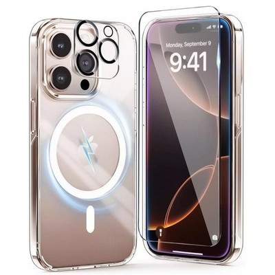 IPhone 16 / Plus / Pro / Max / 16th Pack 3-In-1 MagSafe Case + Glass + Camera