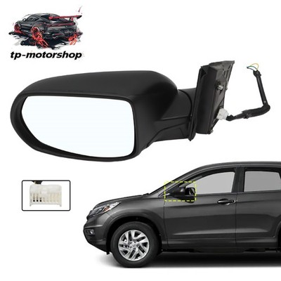 Power Mirror Black Textured For 2012-2016 Honda CR-V CRV Left Driver Side
