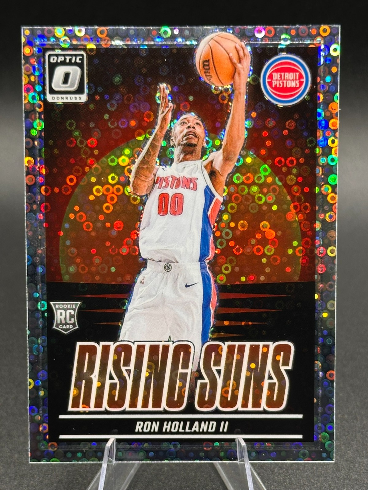 2024-25 Panini Donruss Optic Ron Holland II Rising Suns RC Disco #13 Pistons