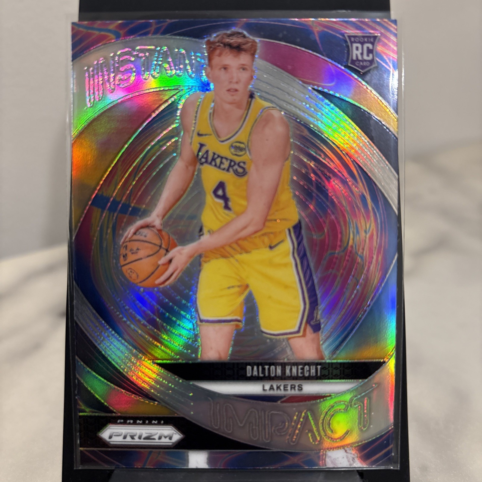 Silver Rookie 2024-25 NBA Panini Prizm Instant Impact Dalton Knecht #5 (RC)