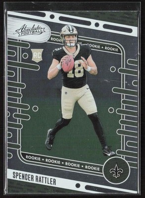 2024 Panini Absolute Spencer Rattler #194 Rookie New Orleans Saints