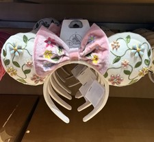 Disney Parks x Baublebar Minnie Mouse Floral Adult Ear Headband NWT