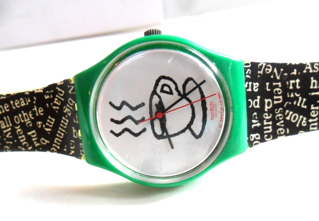 Vintage Orig. Swatch 1993 Watch Swiss Cappuccino Coffee Quartz Runs MGG121  - vintagewatches.pk