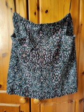 Fat Face Black Sparkly Skirt with pockets Size 12 Top Condition