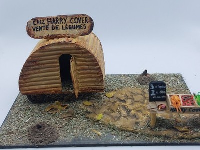  Diorama. 10x15 Cms.  '' Chez Harry Cover ''  Maßstab 1/43