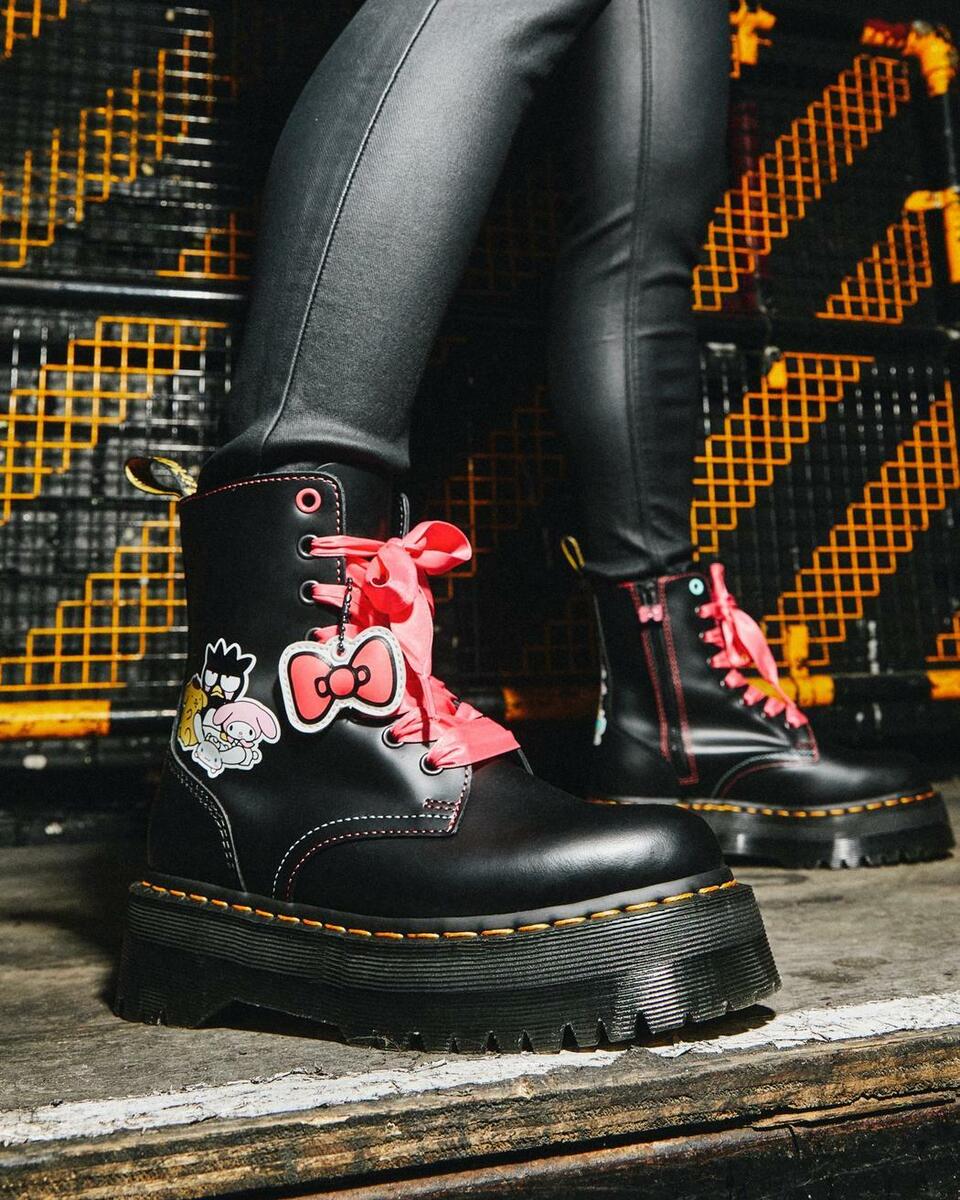 Dr. Martens X Jadon Hello Kitty & Friends Leather Platform Dr. Martens X Jadon Hello Kitty & Friends Leather Platform