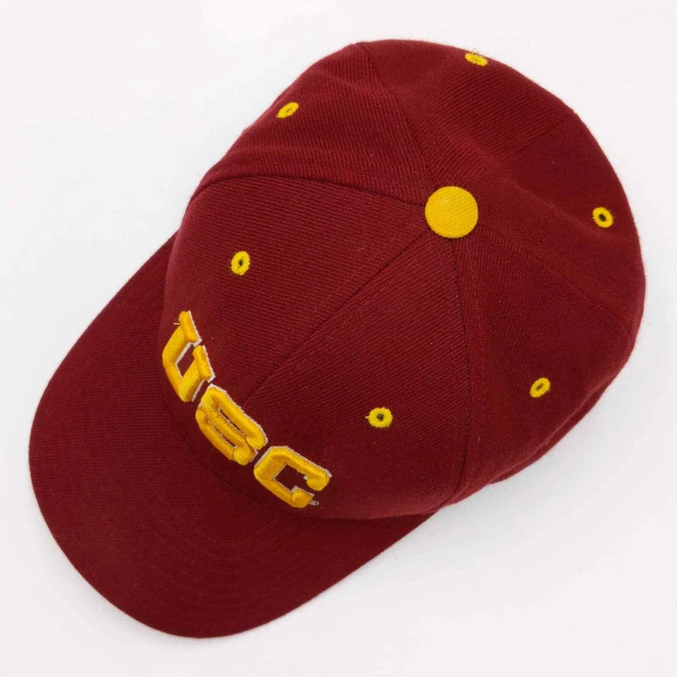 De colección USC Trojans Lana Ajustada Sombrero NCAA Universidad Colegio Deporte Gorra Roja 7 1/8 Foto 4 de 4