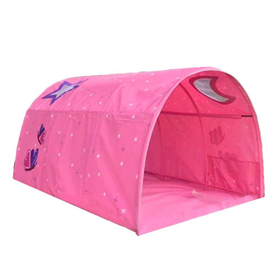 Tenda túnel cama cabine infantil sonho infantil berço dossel mosquiteiro - Imagem 3 de 4